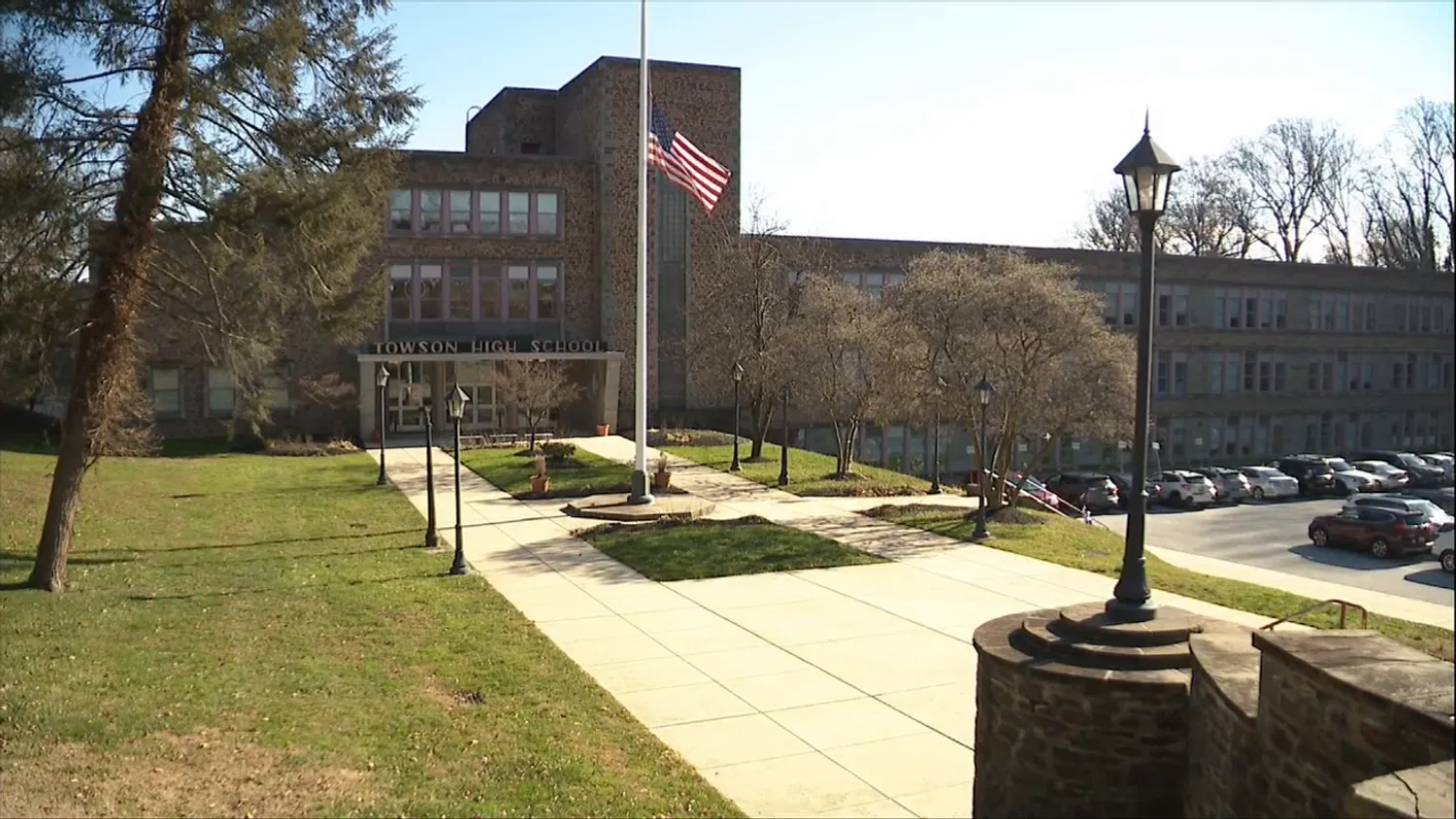 Map of schools in Baltimore County